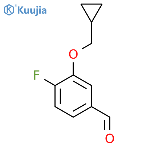 3-(Cyclopropylmethoxy)-4-fluorobenzaldehyde structure