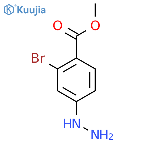 Methyl 2-bromo-4-hydrazinylbenzoate structure