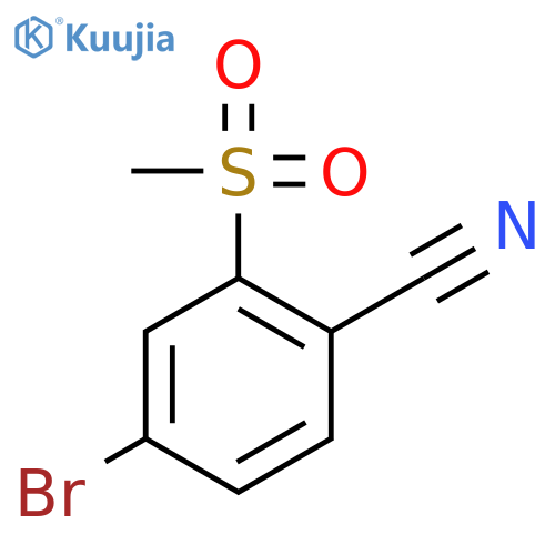 4-Bromo-2-(methylsulphonyl)benzonitrile structure