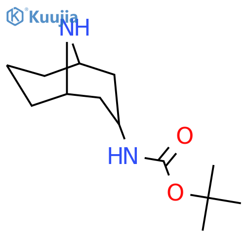 tert-butyl N-(9-azabicyclo[3.3.1]nonan-3-yl)carbamate structure