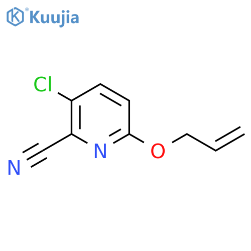 3-Chloro-6-(prop-2-en-1-yloxy)pyridine-2-carbonitrile structure