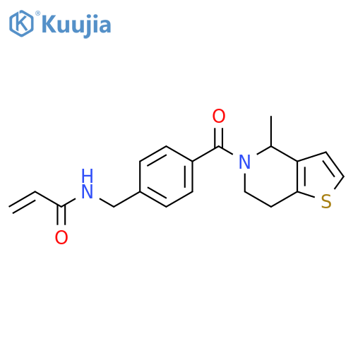 N-[(4-{4-methyl-4H,5H,6H,7H-thieno[3,2-c]pyridine-5-carbonyl}phenyl)methyl]prop-2-enamide structure