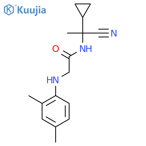 N-(1-cyano-1-cyclopropylethyl)-2-(2,4-dimethylphenyl)aminoacetamide structure