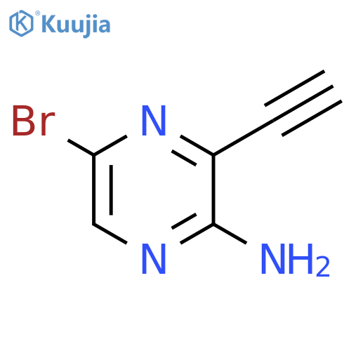 5-bromo-3-ethynyl-pyrazin-2-amine structure