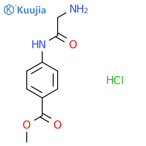 Methyl 4-(2-aminoacetamido)benzoate hydrochloride structure