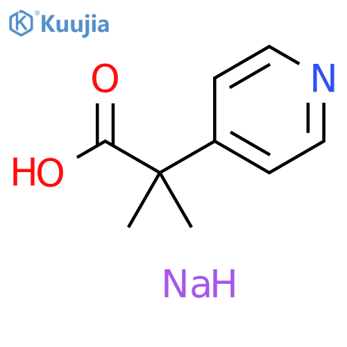 Sodium 2-methyl-2-(pyridin-4-yl)propanoate structure
