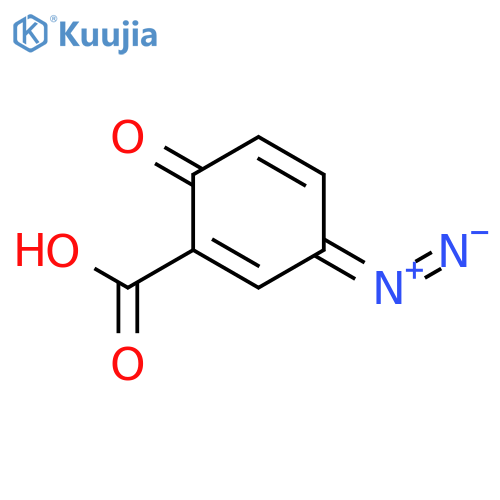 1,4-Cyclohexadiene-1-carboxylicacid, 3-diazo-6-oxo- structure