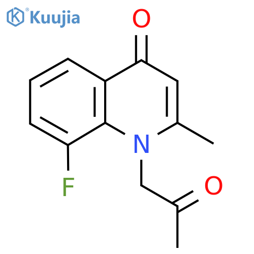 8-Fluoro-2-methyl-1-(2-oxopropyl)quinolin-4(1H)-one structure