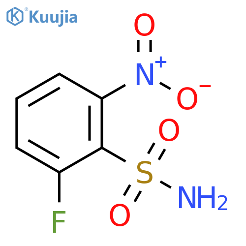 2-fluoro-6-nitrobenzene-1-sulfonamide structure