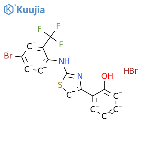 2-4-Bromo-2-(trifluoromethyl)phenylamino-4-(2-hydroxyphenyl)-1,3-thiazole Hydrobromide structure