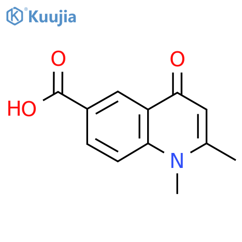 1,2-Dimethyl-4-oxo-1,4-dihydroquinoline-6-carboxylic acid structure