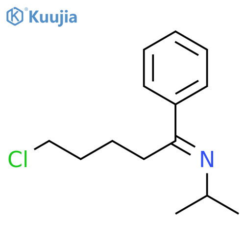 2-Propanamine, N-(5-chloro-1-phenylpentylidene)-, (E)- structure
