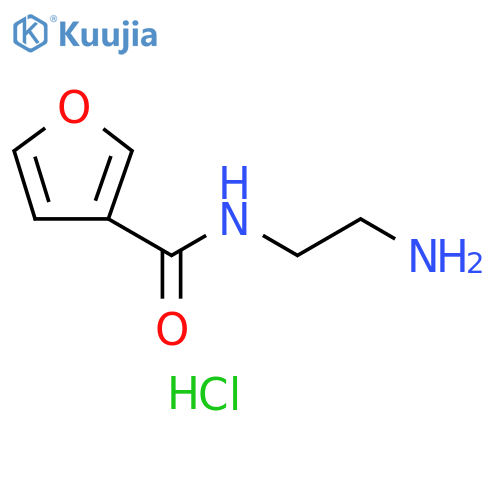 N-(2-aminoethyl)furan-3-carboxamide hydrochloride structure
