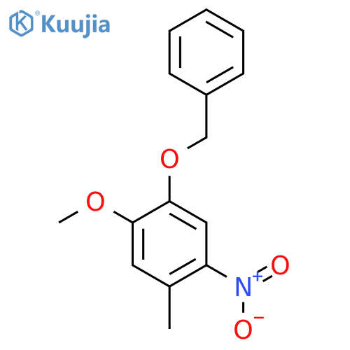 4-Benzyloxy-5-methoxy-2-nitrotoluene structure