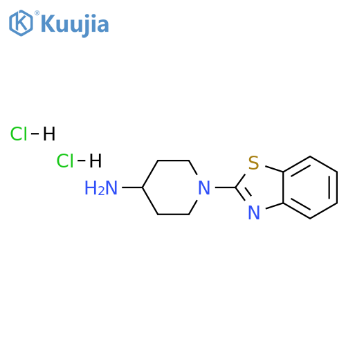 1-(1,3-benzothiazol-2-yl)piperidin-4-amine dihydrochloride structure
