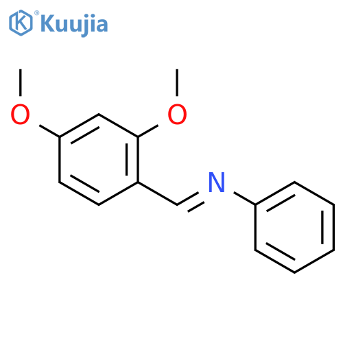 Benzenamine, N-[(2,4-dimethoxyphenyl)methylene]- structure