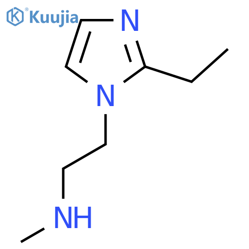 [2-(2-ethyl-1H-imidazol-1-yl)ethyl](methyl)amine structure
