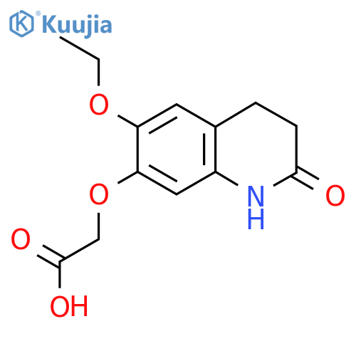 (6-Ethoxy-2-oxo-1,2,3,4-tetrahydroquinolin-7-yl)oxyacetic acid structure