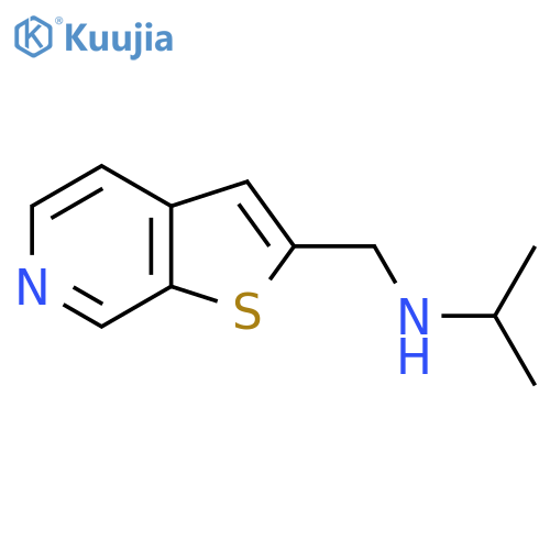 (propan-2-yl)({thieno2,3-cpyridin-2-yl}methyl)amine structure