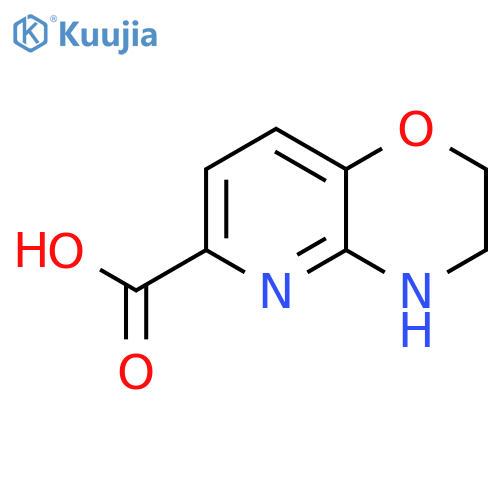 2H,3H,4H-pyrido3,2-b1,4oxazine-6-carboxylic acid structure