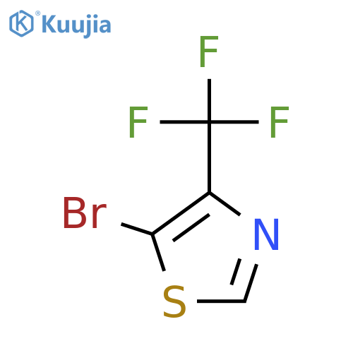 5-Bromo-4-(trifluoromethyl)-1,3-thiazole structure