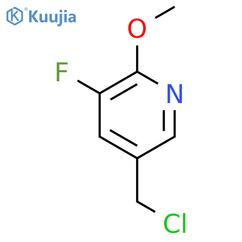 5-(chloromethyl)-3-fluoro-2-methoxypyridine structure