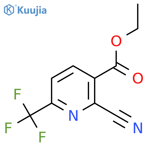Ethyl 2-cyano-6-(trifluoromethyl)nicotinate structure