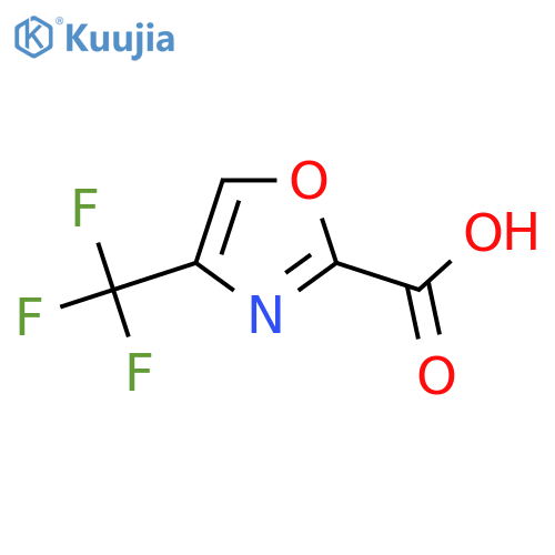 4-(trifluoromethyl)-1,3-oxazole-2-carboxylic acid structure