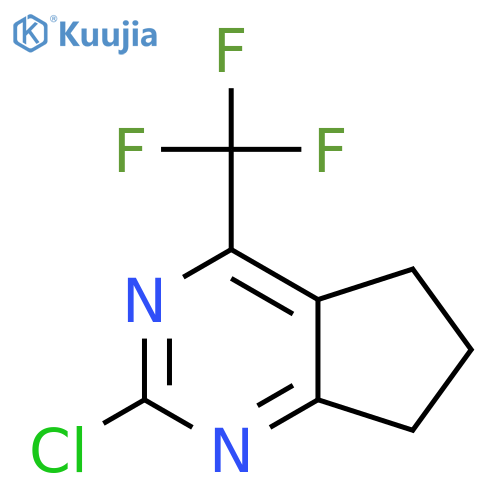 2-Chloro-4-(trifluoromethyl)-6,7-dihydro-5H-cyclopenta[d]pyrimidine structure