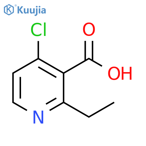 4-chloro-2-ethylpyridine-3-carboxylic acid structure