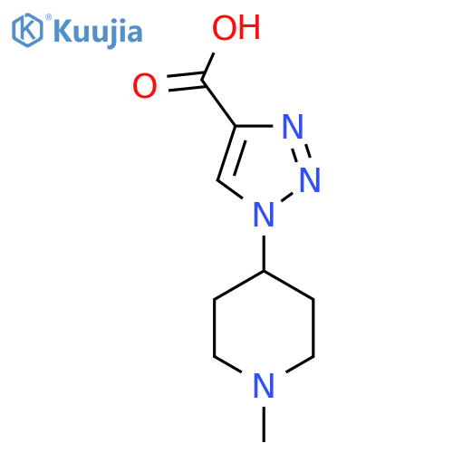 1-(1-Methyl-piperidin-4-yl)-1H-[1,2,3]triazole-4-carboxylic acid structure