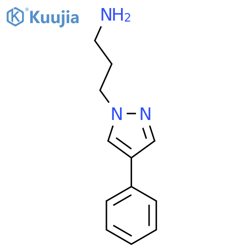 3-(4-Phenyl-1H-pyrazol-1-yl)propan-1-amine structure