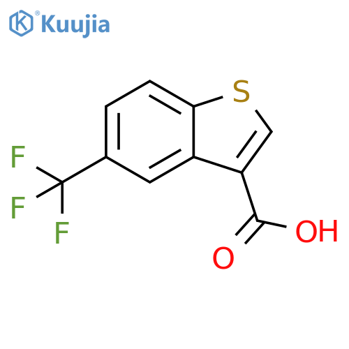 5-(trifluoromethyl)-1-benzothiophene-3-carboxylic acid structure