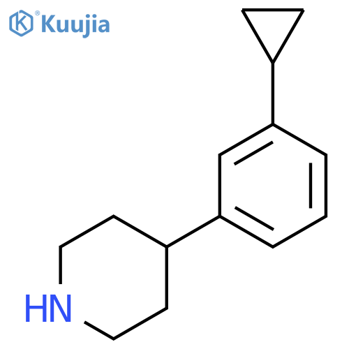 4-(3-cyclopropylphenyl)piperidine structure