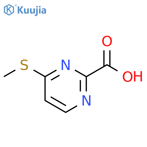 4-(methylsulfanyl)pyrimidine-2-carboxylic acid structure