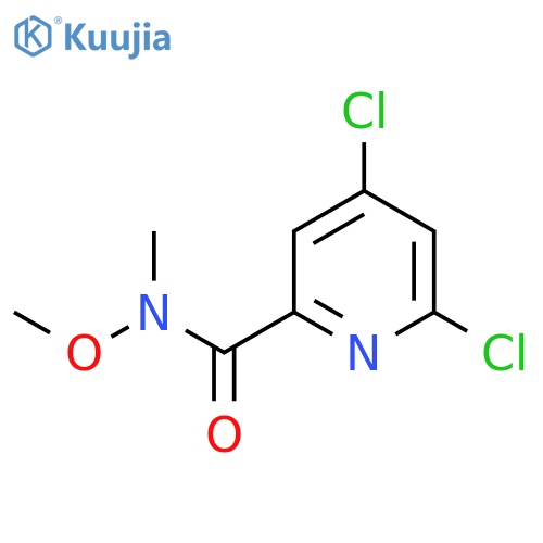 4,6-Dichloro-N-methoxy-N-methylpicolinamide structure