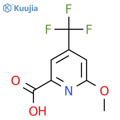 6-Methoxy-4-(trifluoromethyl)pyridine-2-carboxylic acid structure