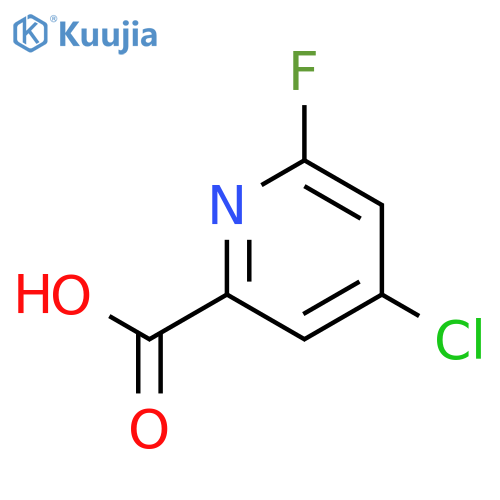 4-chloro-6-fluoropyridine-2-carboxylic acid structure