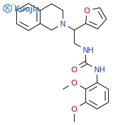 3-(2,3-dimethoxyphenyl)-1-2-(furan-2-yl)-2-(1,2,3,4-tetrahydroisoquinolin-2-yl)ethylurea structure