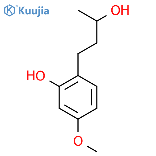 2-(3-hydroxybutyl)-5-methoxyphenol structure