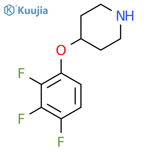 4-(2,3,4-trifluorophenoxy)piperidine structure