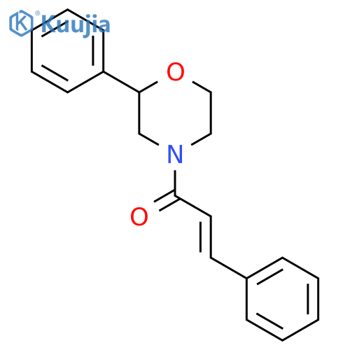 (2E)-3-phenyl-1-(2-phenylmorpholin-4-yl)prop-2-en-1-one structure