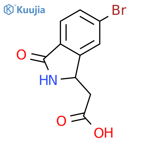 2-(6-bromo-3-oxoisoindolin-1-yl)acetic acid structure