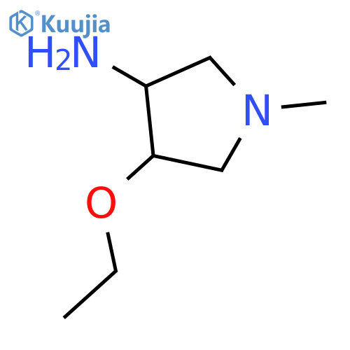 trans-4-Ethoxy-1-methyl-3-pyrrolidinamine structure