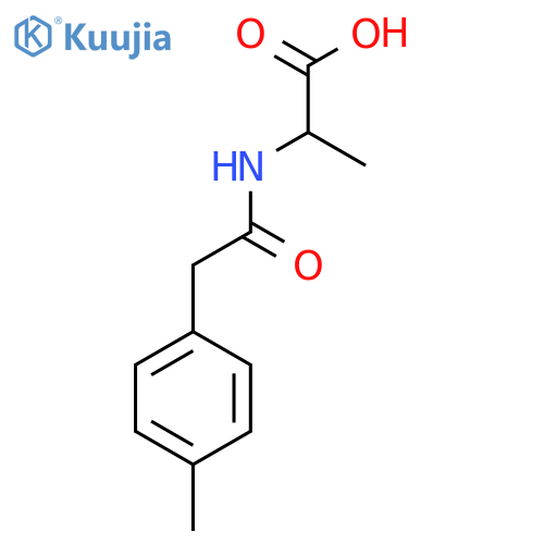 2-2-(4-methylphenyl)acetamidopropanoic acid structure