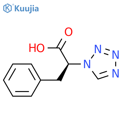 (2S)-3-phenyl-2-(1H-1,2,3,4-tetrazol-1-yl)propanoic acid structure