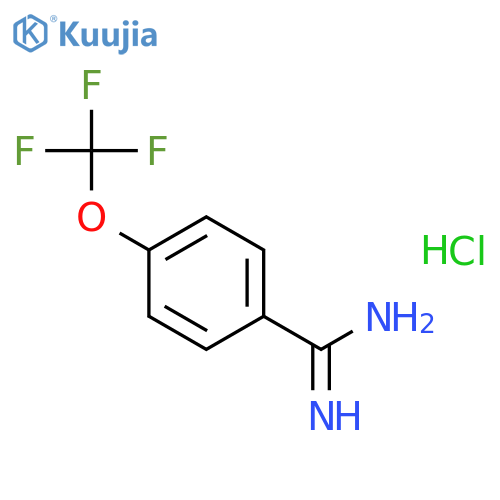 Benzenecarboximidamide,4-(trifluoromethoxy)-, hydrochloride (1:1) structure
