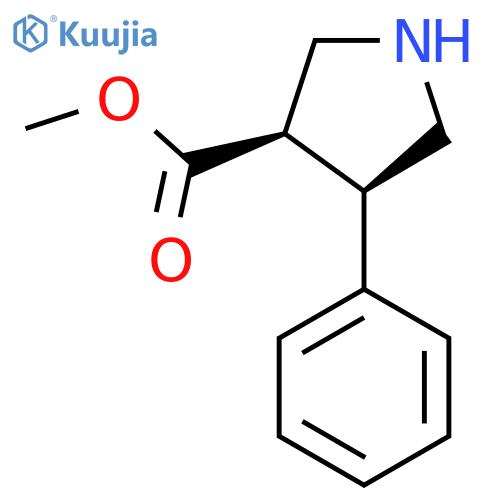 cis-Methyl 4-phenylpyrrolidine-3-carboxylate structure