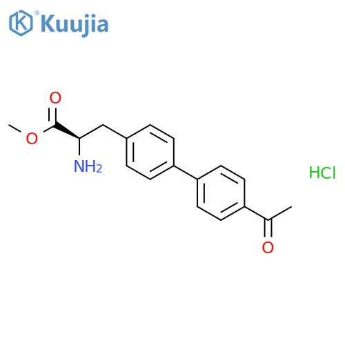 (R)-Methyl 3-(4'-acetylbiphenyl-4-yl)-2-aminopropanoate hydrochloride structure