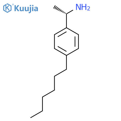 (1S)-1-(4-hexylphenyl)ethan-1-amine structure